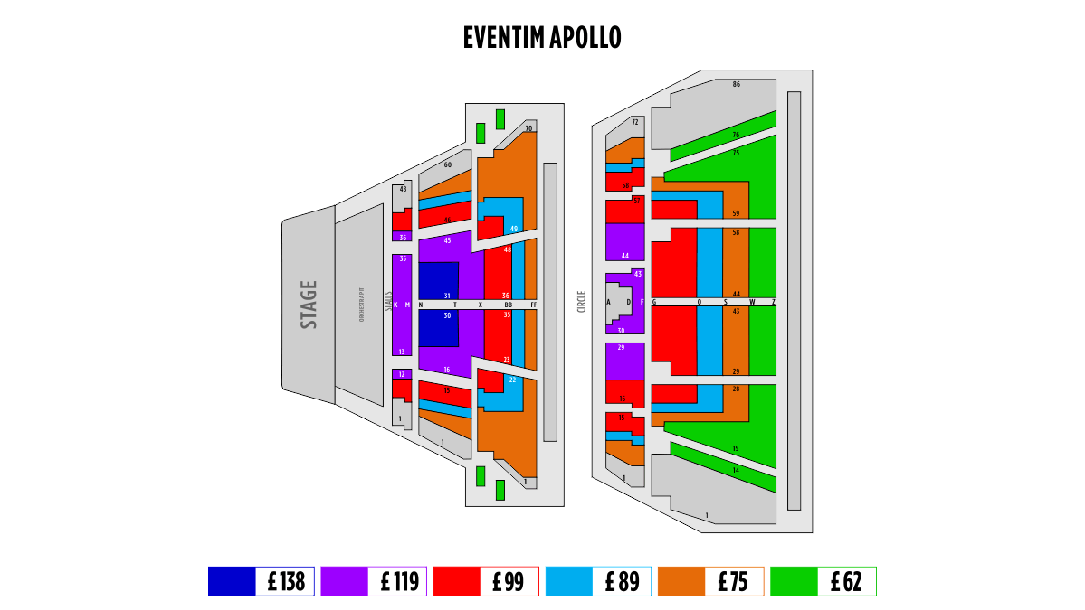 Hammersmith Apollo Seating Chart